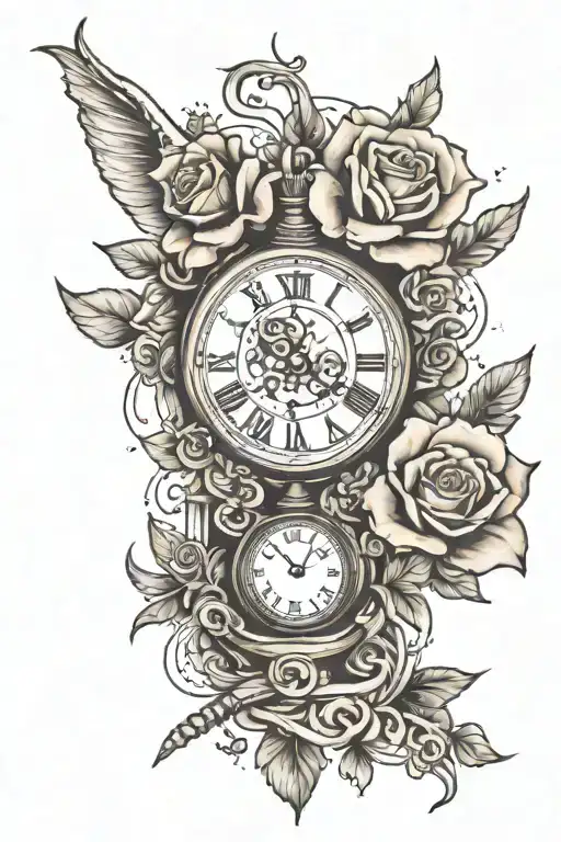 time heals all wounds  tattoo design idea