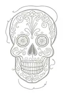 Sugar Skull tattoo design idea