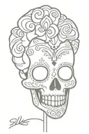 Sugar Skull tattoo design idea