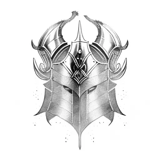 viking armor tattoo design idea