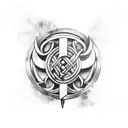 viking armor tattoo design idea