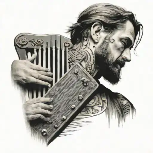 oscar shimidt autoharp tattoo design idea