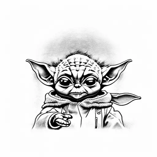 Baby yoda #babyoda #ai #tattoo