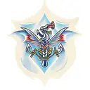 navy dagger tattoo design idea