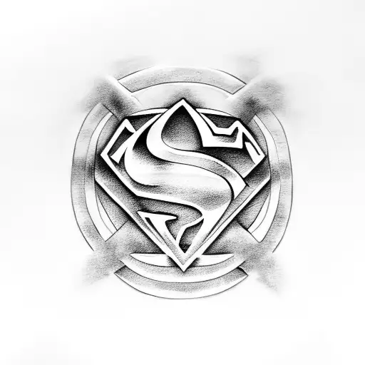 Superman logo, Celtic knot tattoo design idea