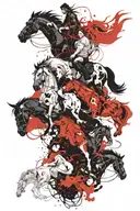 four horsemen of the apocalypse tattoo design idea