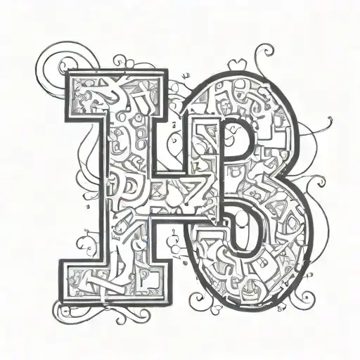 something with  the name "JJ" and number  57  tattoo design idea