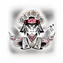 Thug life tattoo design idea