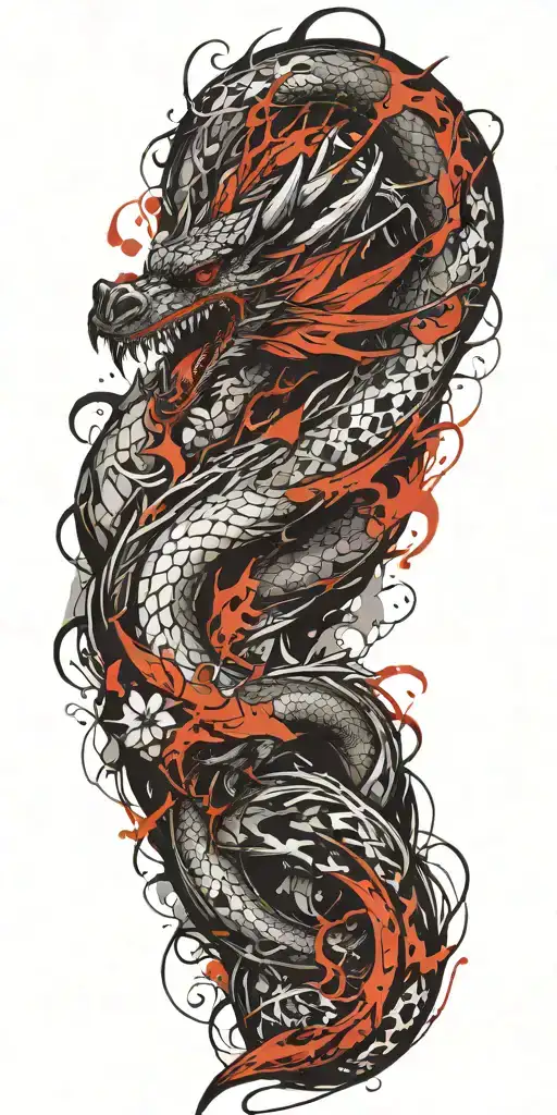 dragon tattoo design idea