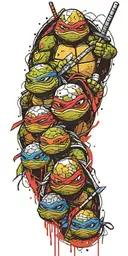 tmnt tattoo design idea