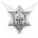 holy cross made from a broken sword  tattoo design idea