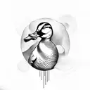 duck tattoo design idea