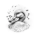 duck tattoo design idea