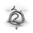 2003 in Roman numerals with snake tattoo design idea