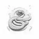 2003 in Roman numerals with snake tattoo design idea