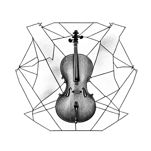 cello tattoo design idea