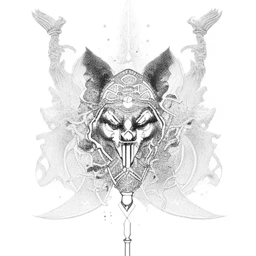 Full body Isis tattoo design idea