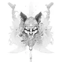 Full body Isis tattoo design idea