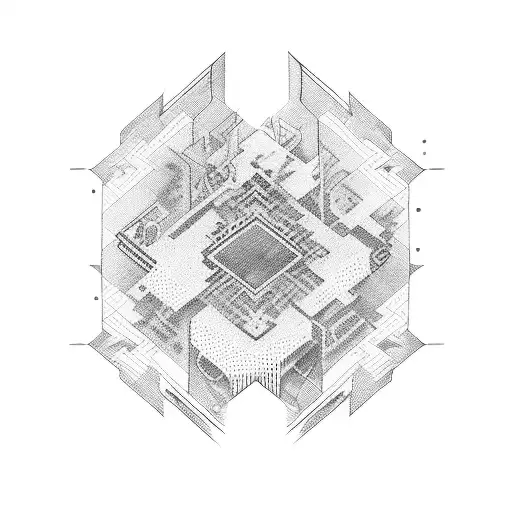 Multiple timelines tattoo design idea