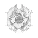 Multiple timelines tattoo design idea