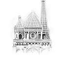 Paris marathon tattoo design idea