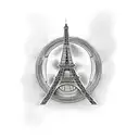 Paris marathon tattoo design idea