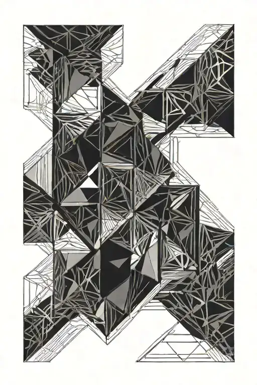 angle falling tattoo design idea