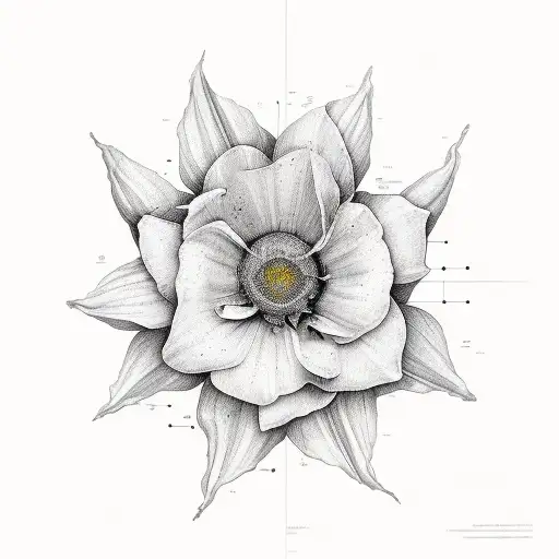 composition of body parts from which flowers bloom to show the beauty of life tattoo design idea