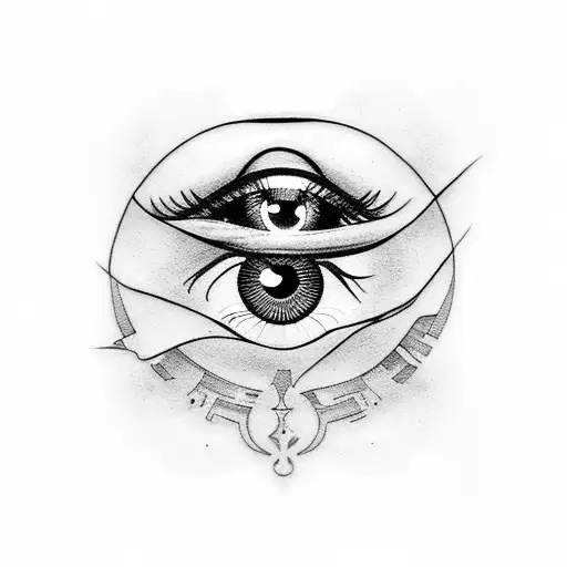 Evil Eye tattoo design idea