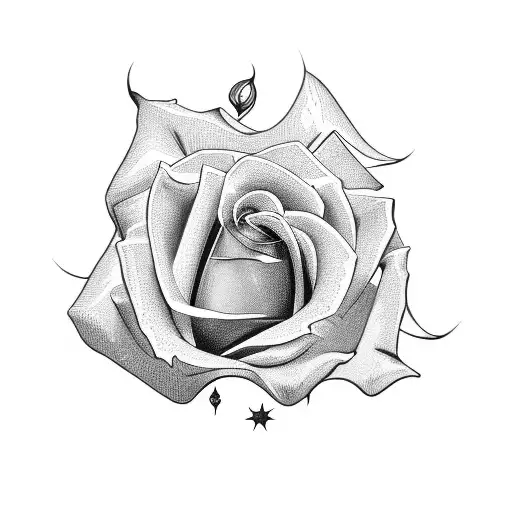 irish Rose tattoo design idea