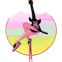 neo soul guitar tattoo design idea
