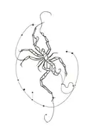 scorpio constellation tattoo design idea