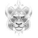 simba and nala tattoo design idea