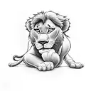 simba and nala tattoo for couple tattoo design idea