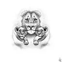 simba and nala tattoo for couple tattoo design idea