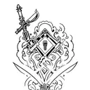 keyblades  tattoo design idea