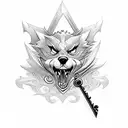 keyblade tattoo design idea