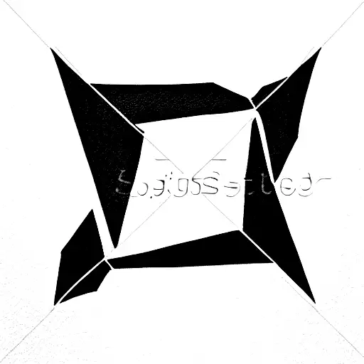 three triangles tattoo design idea