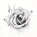 Prism and flowers  tattoo design idea