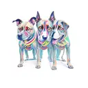 3 headed dog tattoo design idea