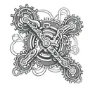 bike chain  tattoo design idea