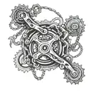 bike chain  tattoo design idea