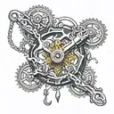 bike chain  tattoo design idea