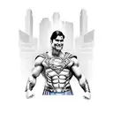 roman superman tattoo design idea