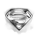 roman superman tattoo design idea