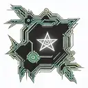 neotribal aggrogoth cyber sigilism  tattoo design idea