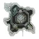 neotribal aggrogoth cyber sigilism  tattoo design idea