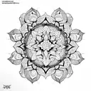 Mandala tattoo design idea