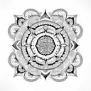 Mandala tattoo design idea