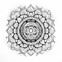 Mandala tattoo design idea